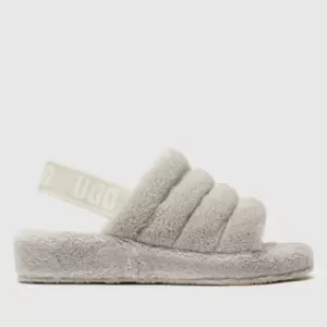 UGG Grey Fluff Yeah Terry Slippers