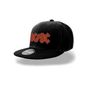 Ac/Dc - Classic Logo Mens Snapback - Black