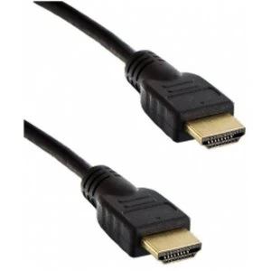 4World High Speed 1m Black HDMI Cable with Ethernet