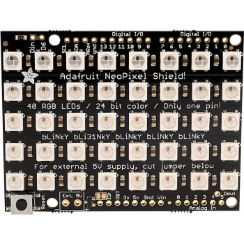 1430 NeoPixel Shield for Arduino 40 Addressable RGB LEDs - Adafruit