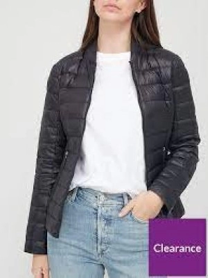 Armani Exchange Padded Packaway Jacket Black Size S Women