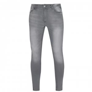 11 Degrees Essential Stretch Skinny Jeans Mens - Charcoal Grey