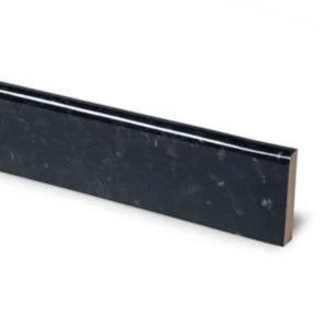 12mm Ebony granite Black Laminate Upstand Round edge