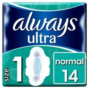 Always Ultra Normal Sanitary Pads 14pck