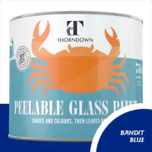 Thorndown Bandit Blue Peelable Glass Paint 150ml - Translucent