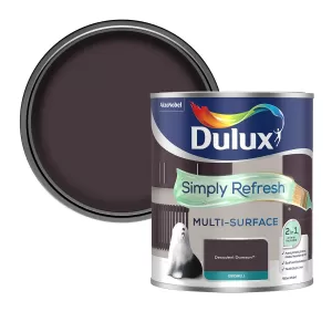 Dulux Simply Refresh Multi Surface Decadent Damson Eggshell Paint 750ml