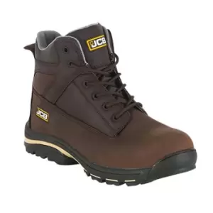 JCB Workmax Dark Brown Safety Boot - Size 7