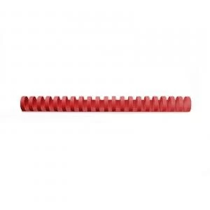 Original Acco GBC Binding Comb 10mm A4 21 Ring Red Pack of 100
