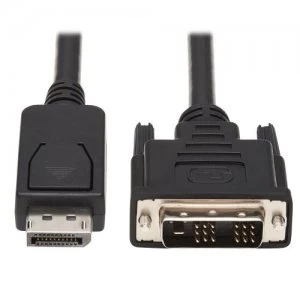 Tripp Lite Displayport To Dvi Cable Displayport With Latches To Dvi D
