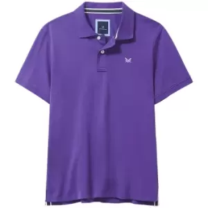 Crew Clothing Mens Classic Pique Polo Shirt Emperor Purple XXL