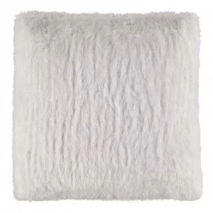 Hotel Collection Fluffy Cushion - White Sparkle