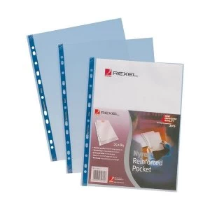 Rexel Nyrex A4 Reinforced Top Opening Pockets Pack of 25