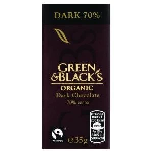 Green & Blacks 35g Dark Chocolate Pack of 30 611635
