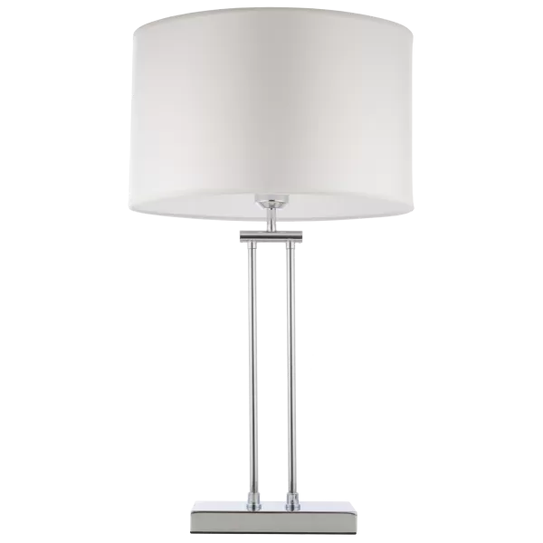 Athens Table Lamp With Round Shade Silver, E27
