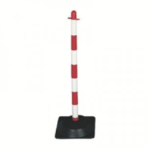 Slingsby VFM RedWhite Freestanding Post With Square Rubber Base 328332