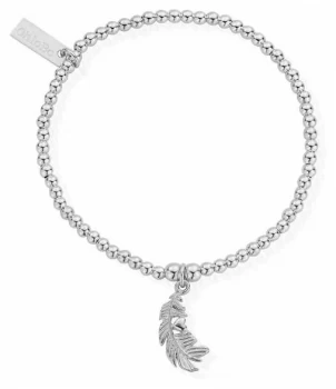 ChloBo Womens Cute Charm Heart In Feather Bracelet Jewellery