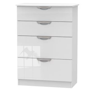 Indices 4 Drawer Deep Chest - White