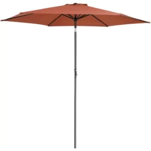 Garden Parasol Umbrella Large 3m UV-Protection 40+ Sun Shade Patio Canopy terracotta (de)
