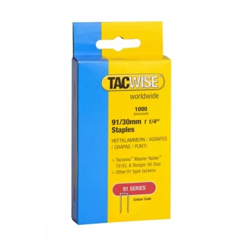 Tacwise Tacker Staples (91) 30mm