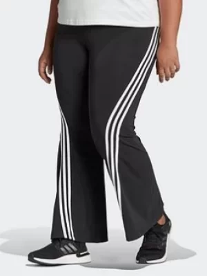adidas Sportswear Future Icons 3-stripes Flare Joggers (plus Size), Black, Size 1X, Women
