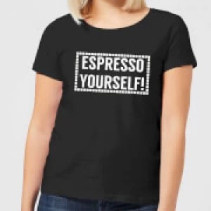 Espresso Yourself Womens T-Shirt - Black - 4XL