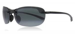 Maui Jim Hanalei Sunglasses Gloss Black 413 Polariserade 64mm