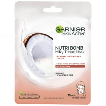 Garnier Nutri Bomb Coconut and Hyaluronic Acid Tissue Mask