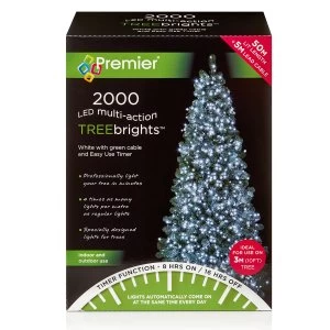 Premier Decorations 2000 M-A LED TreeBrights Timer - White