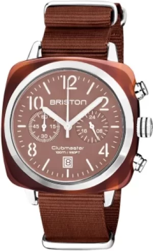 Briston Watch Clubmaster Classic Chronograph Terracotta Chocolate