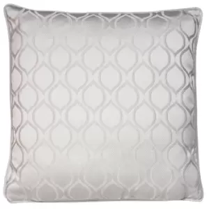 Solitaire Embroidered Cushion Sterling, Sterling / 50 x 50cm / Polyester Filled