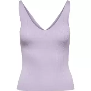 JDY v neck knitted vest - Purple