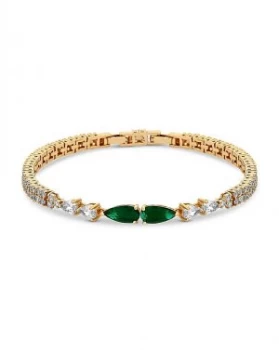 Jon Richard Emerald Green Pear Bracelet