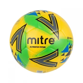 Mitre Ultimatch Futsal Football - Ylw/Grn/Blue