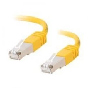 C2G 1m Shielded Cat5E Moulded Patch Cable - Yellow