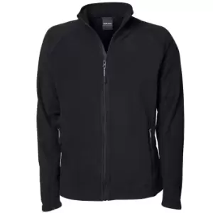 Tee Jays Mens Full Zip Active Lightweight Fleece Jacket (3XL) (Black)