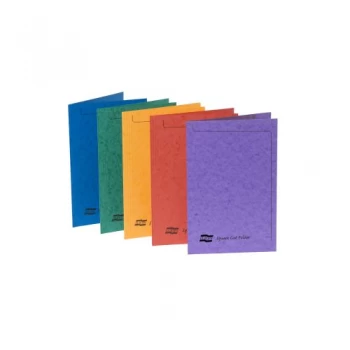 Europa Square Cut Folder 300 Foolscap Assortment A Pack 50
