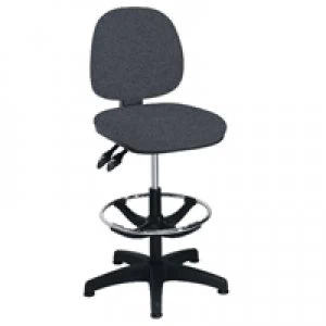 Arista Charcoal AdjusTable Draughtsman Chair KF815148