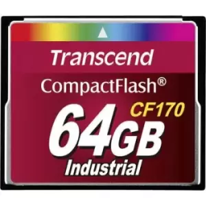 Transcend CF170 Industrial CompactFlash card 64GB