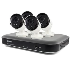 Swann 8 Channel 5MP Security System: DVR-4980 with 2TB HDD + 4x Thermal Sensing Cameras