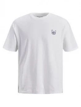Jack & Jones Boys Short Sleeve Graphic Logo T-Shirt - White