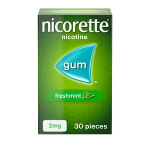 Nicorette 2mg Fresh Mint Gum 30x Pieces