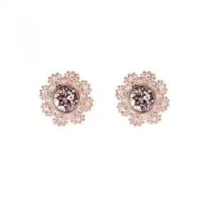 Ted Baker Ladies Gold Plated Seraa Crystal Daisy Lace Stud Earring