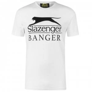 Slazenger Banger Logo T Shirt - White
