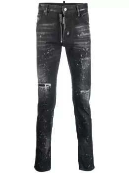 DSQUARED2 Distressed 5 Pocket Denim Jeans