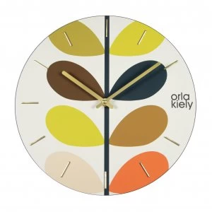 Orla Kiely Stem Frameless Wall Clock