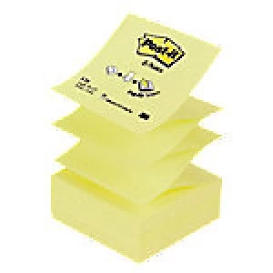 Post-it Z-Notes 76 x 76mm Yellow 12 Pieces of 100 Sheets