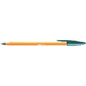 BIC Orange Original Fine Ballpoint Pen 0.3mm Green Pack of 20