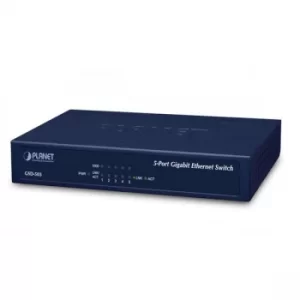PLANET GSD-503 network switch Gigabit Ethernet (10/100/1000) Blue UK Plug