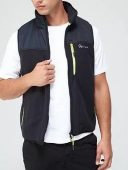 Penfield Fleece Vest - Black, Size L, Men