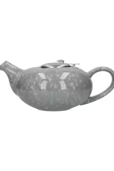 Ceramic Pebble Teapot, Gloss Flecked Grey, Four Cup - 900ml Boxed